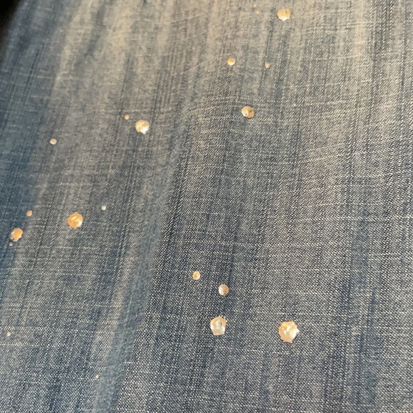 Bella Dahl fringe hem button down jean shirt! - Picture 4 of 4